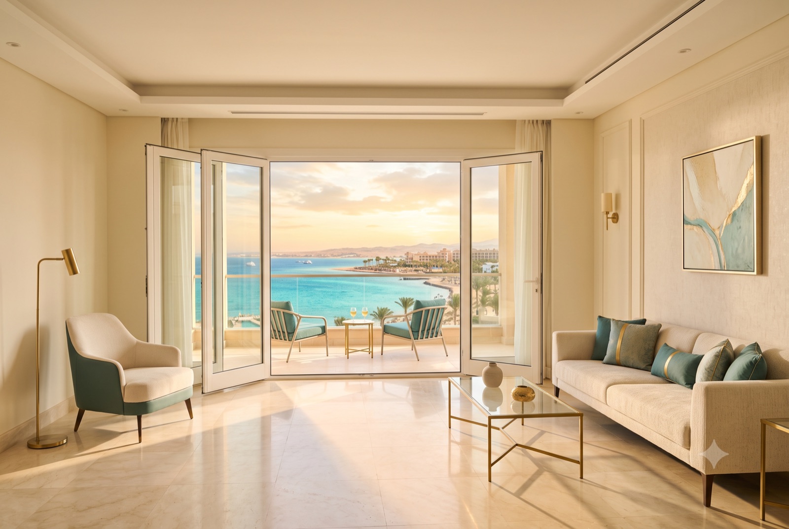 Apartment mit Meerblick — Beispielbild